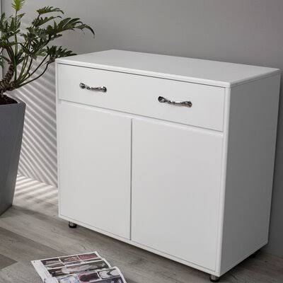 2 Door Accent Cabinet White F9010