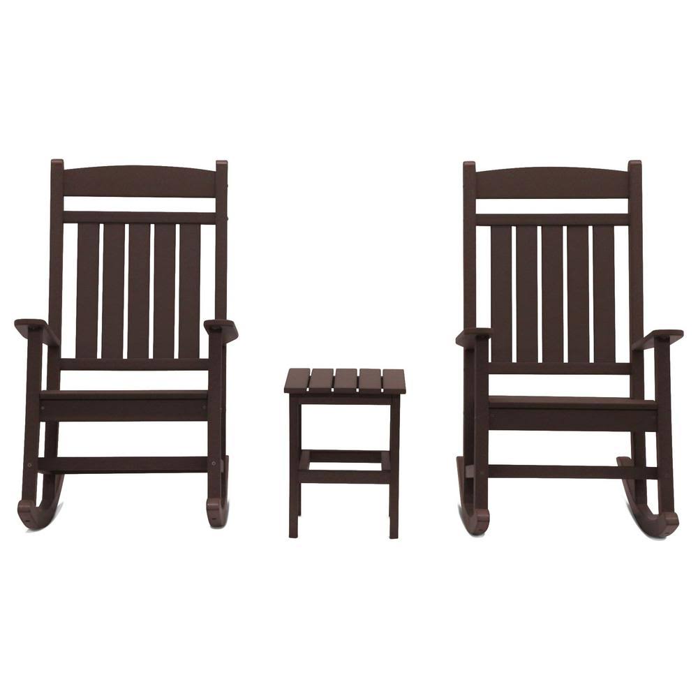 3 pc. Rocking Chair Set Chocolate M2405
