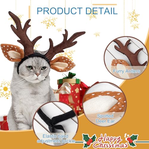 Dog Christmas Reindeer Headband K47004