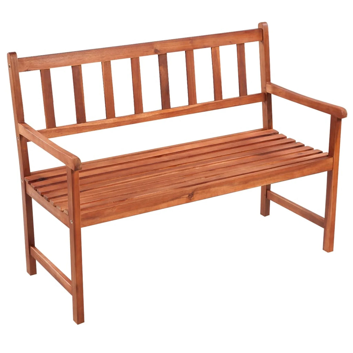Solid Acacia Wood Patio Bench with Cushion Q6712