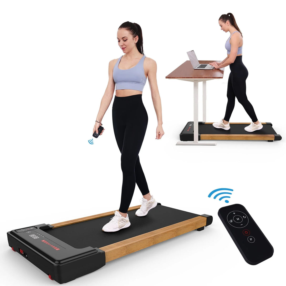 Walking Pad Treadmill 265 lbs Capacity with Remote Control T791