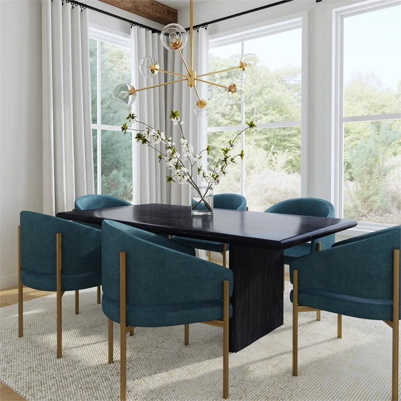 Black Wood Dining Table U7733