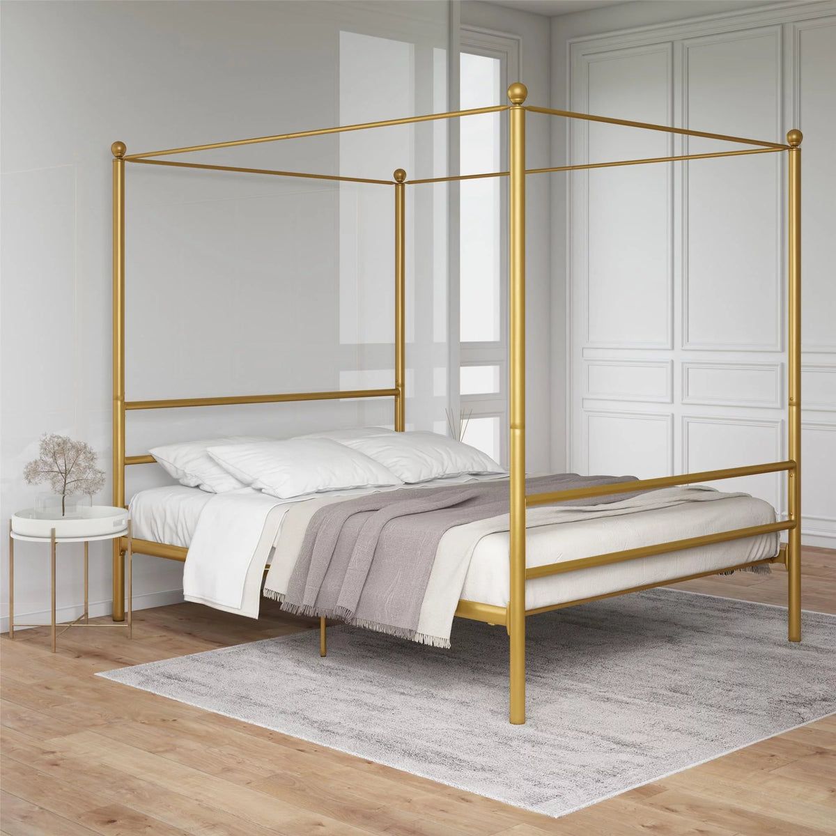 Metal Canopy Bed W6103