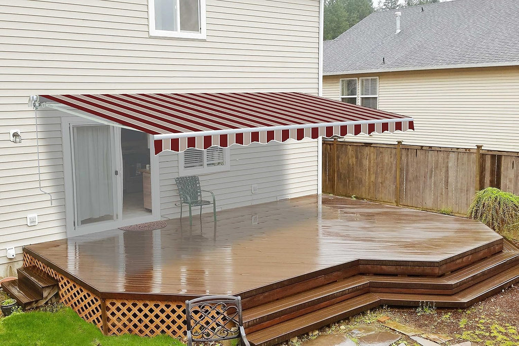 12x10 Feet Polyester Patio Awning Fabric Replacement Z2087