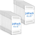 24 Pack Clear Acrylic Wall Mounted Sign Holder 5 x 7 Inch H90814