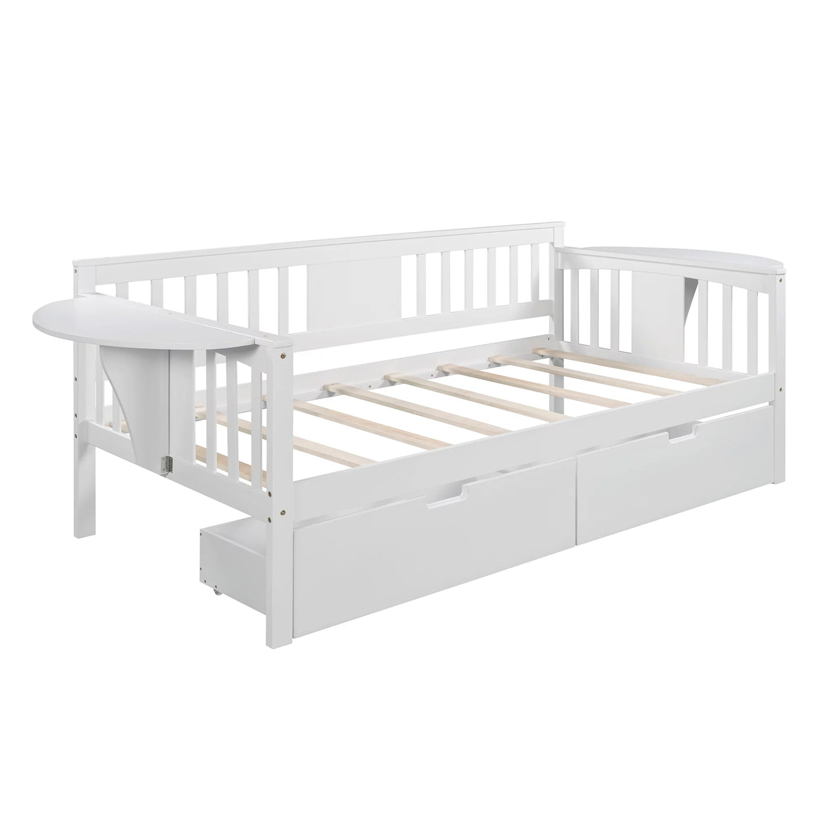 Twin Size White Daybed with Two Drawers P748165