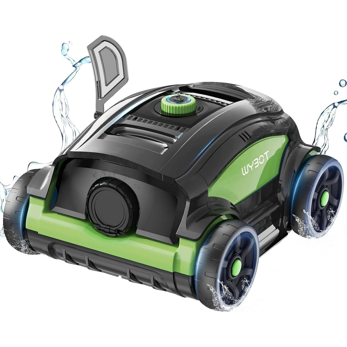 Cordless Robotic Pool Cleaner 45W 130Mins Black and Blue Z9358