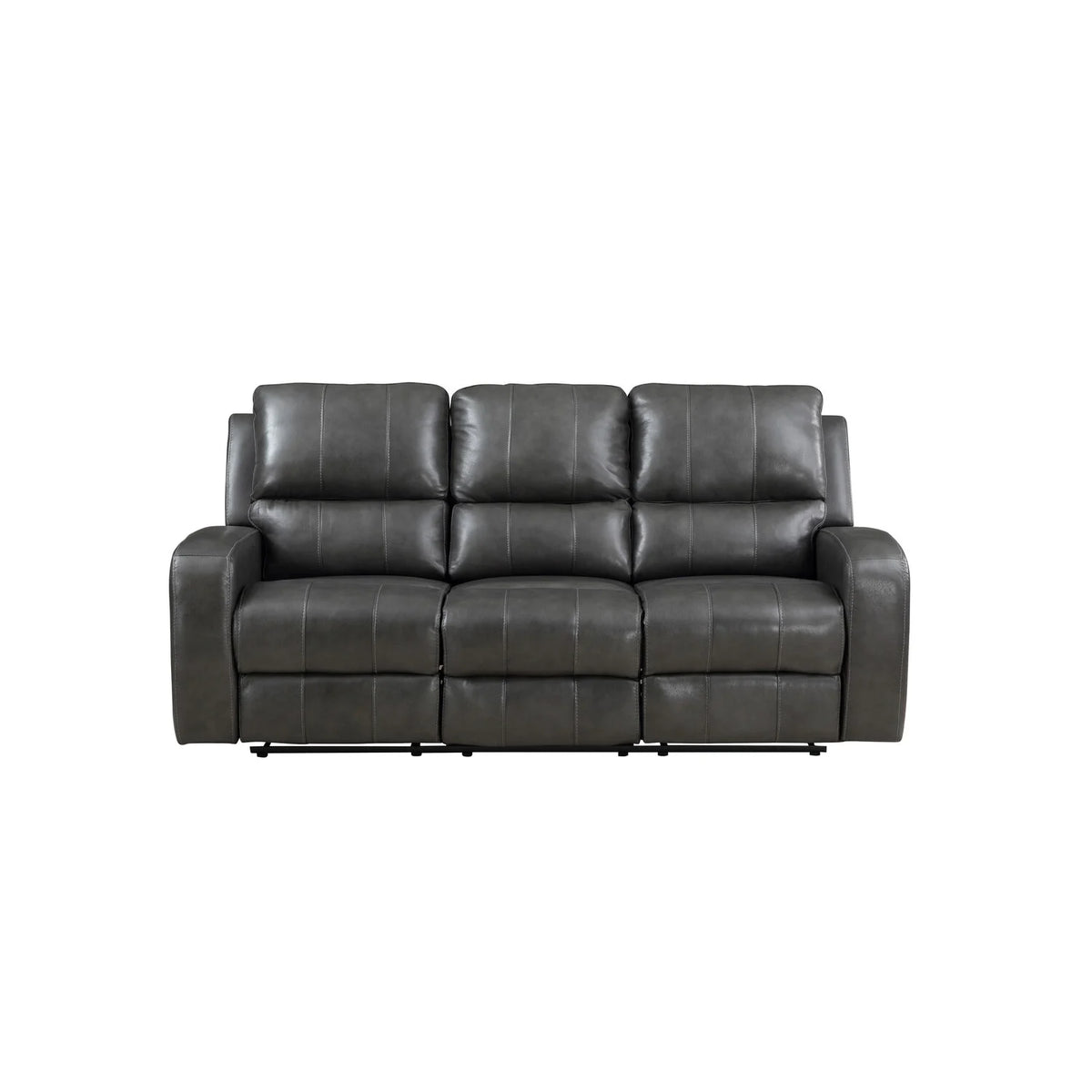 82 Inch Genuine Leather Recliner Sofa F9856