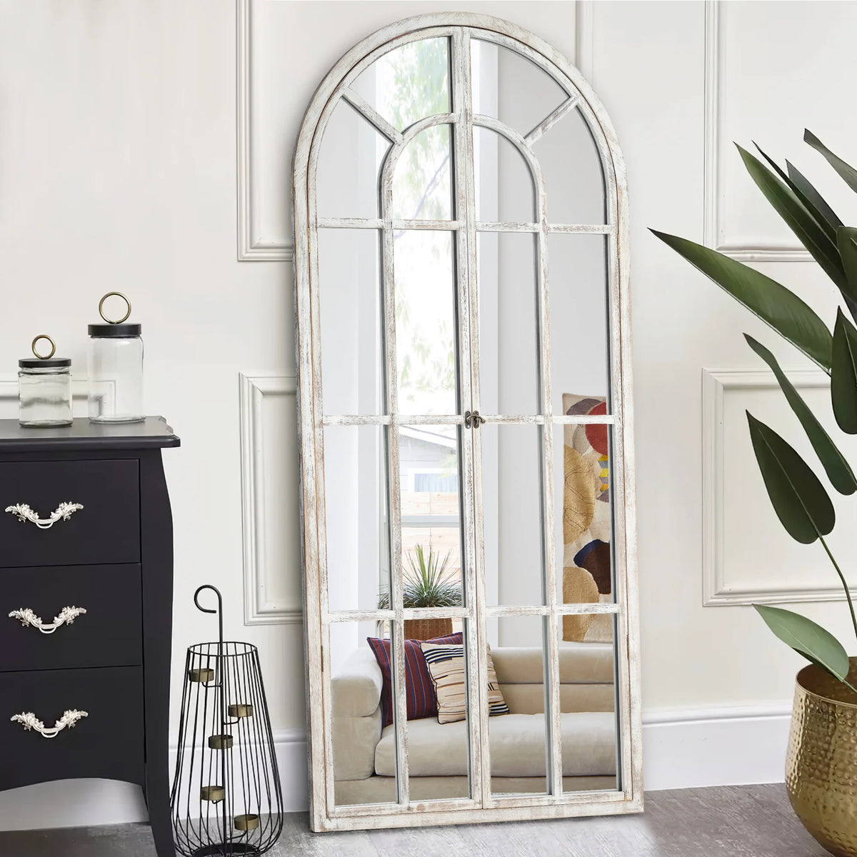 71"x32" Arched Foldable Full Length Floor Mirror R8383