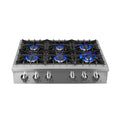 36 Gas Rangetop with 6 Sealed Burners in Stainless Steel Z5869