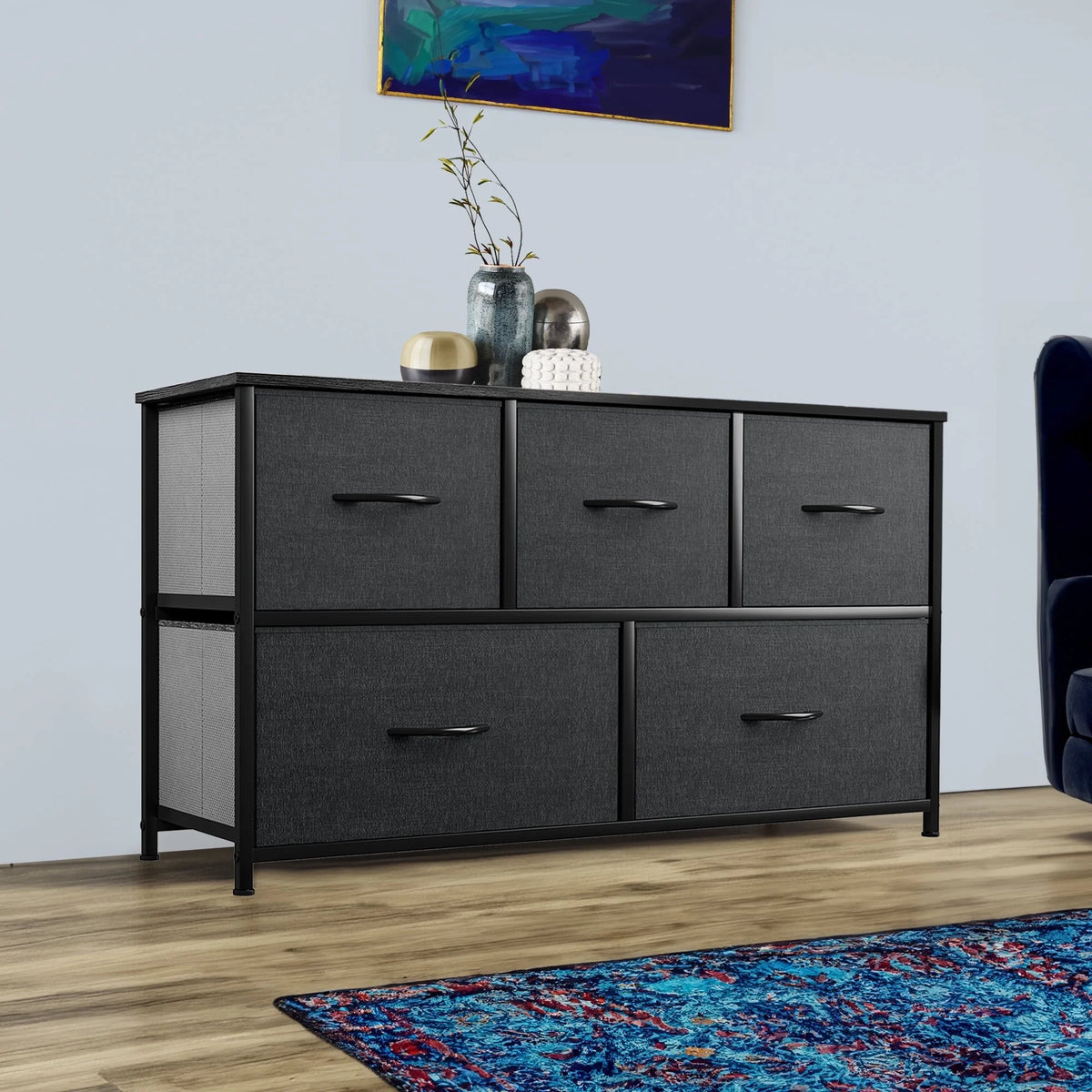 5 Drawer Storage Organizer with Top Shelf J161132
