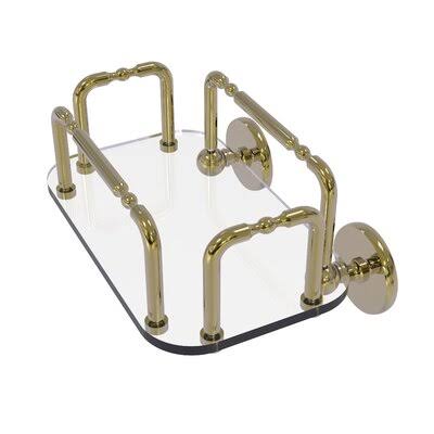 Free Standing Soap Dish Unlacquered Brass J78617