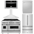 48 in. Dual Fuel Range, Range Hood, Microwave Drawer, Dishwasher, Refrigerator U28821