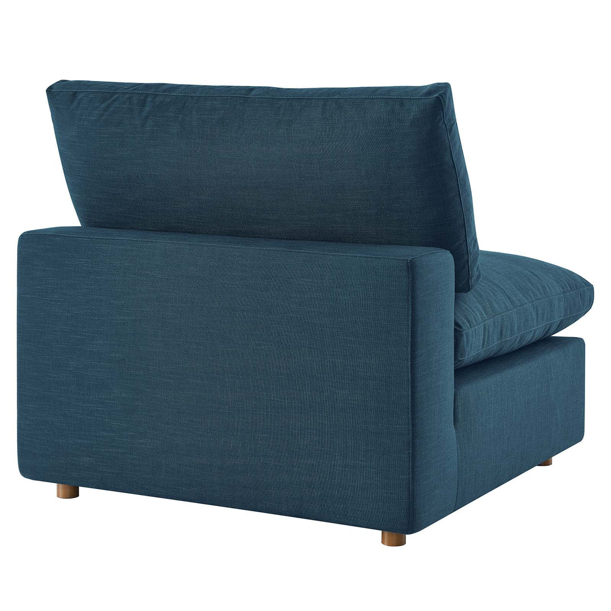 Down Filled Overstuffed 5 Piece Sectional Sofa Set in Azure I63435