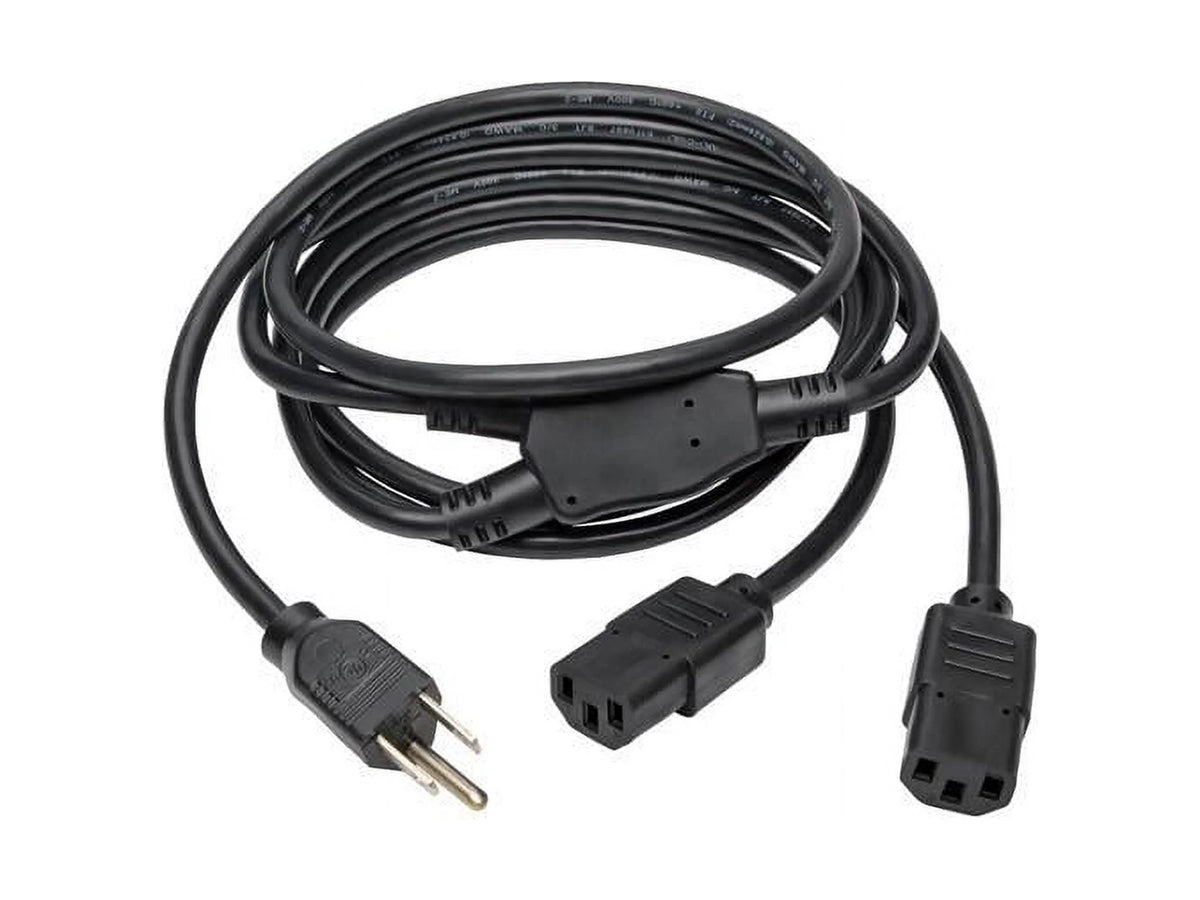 Universal Power Extension Cord Y Splitter Cable 6-ft. R48270