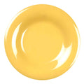 Yellow 6 1/2x22 Wide Rim Plate Melamine Pack of 6 H4375
