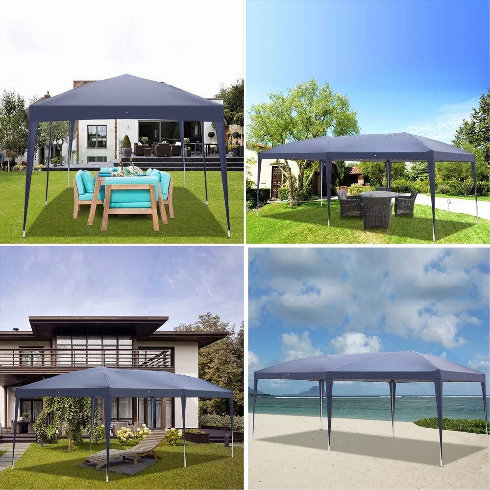 10'x20' Blue Pop Up Canopy Tent Z126657