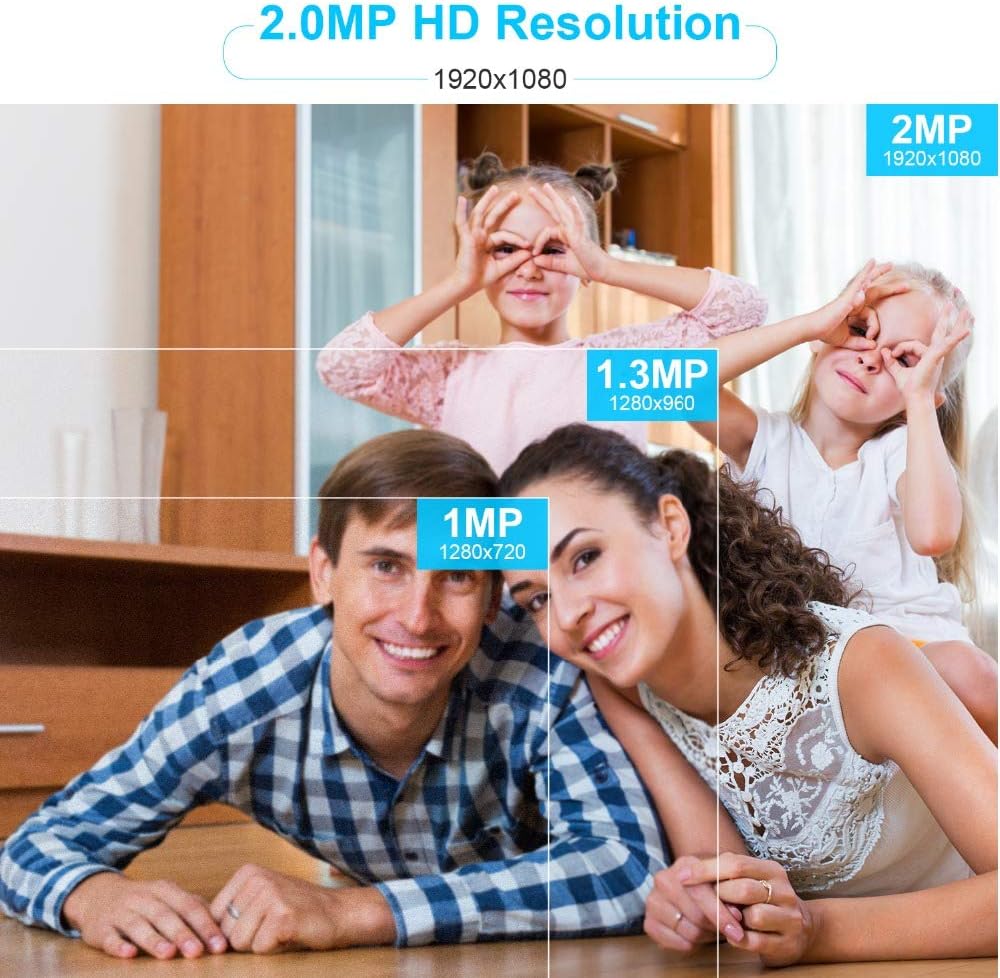 3MP HD POE NVR Security Camera System with 4 Weatherproof Bullet IP Cameras R2145