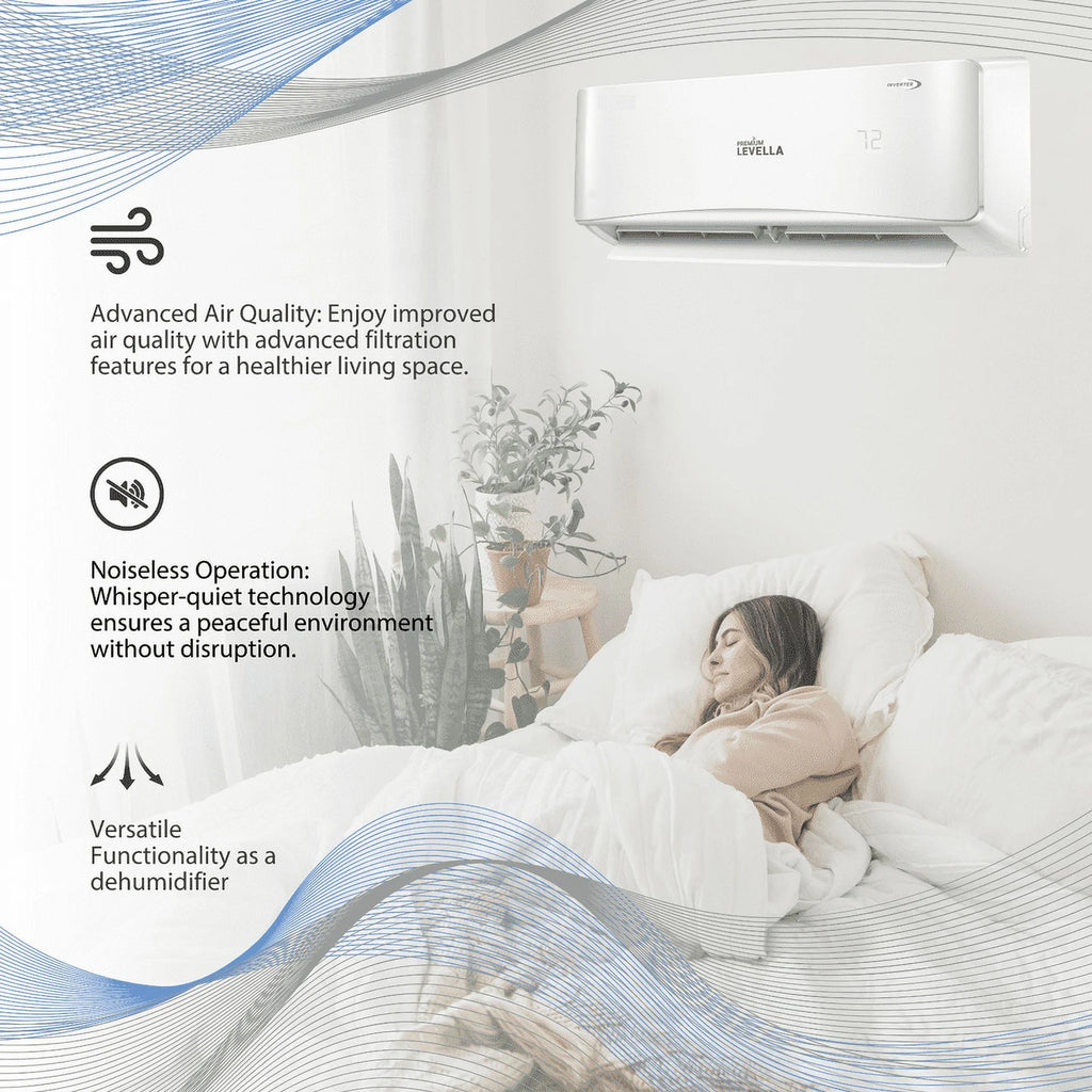 24000 Btu 18.5 SEER2 Inverter Mini Split Air Conditioner Heat Pump 220V Y237952