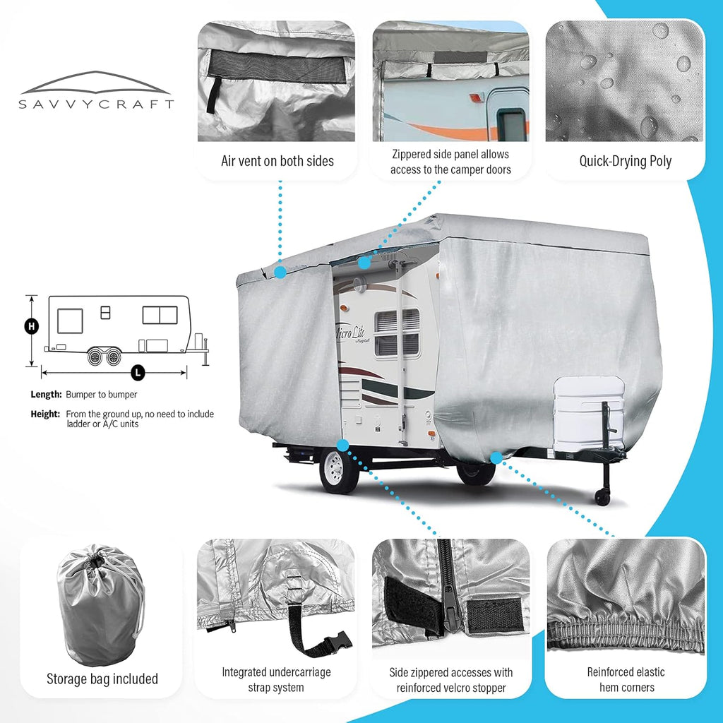 Travel Trailer RV Cover 11'-14'L F8937