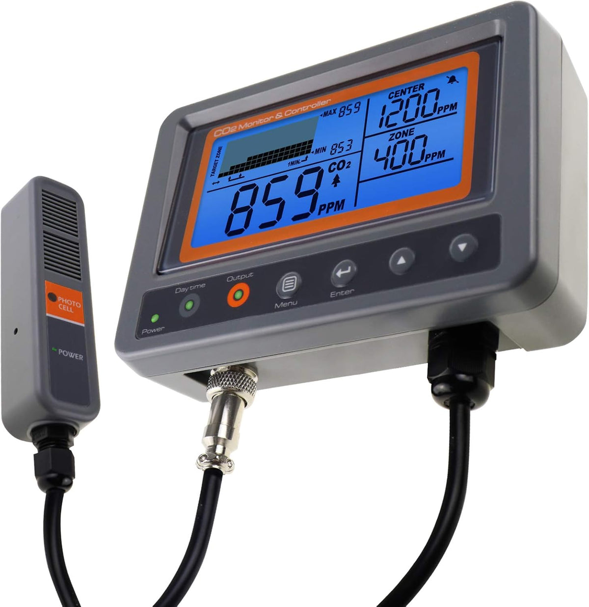 CO2 Detector Temperature Humidity 9999ppm NDIR Air Quality Monitor U635
