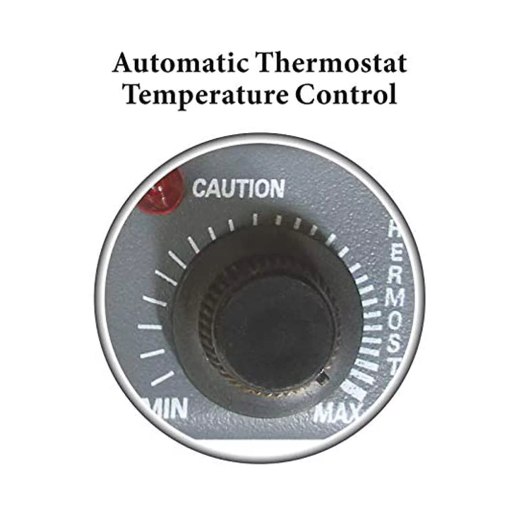White Mini Compact Utility Personal Space Heater with Thermostat P871