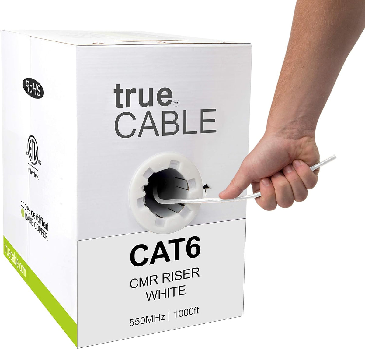 Green 1000ft Cat6 Riser Bulk Ethernet Cable N65265
