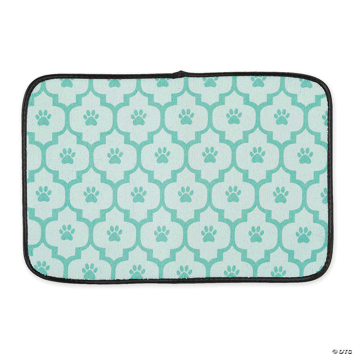 Off White Lattice Paw Pet Mat Q733742