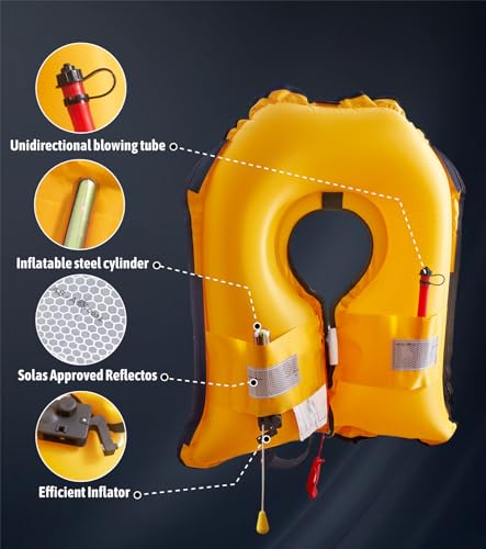 Inflatable Adjustable Snorkeling Vest S6206