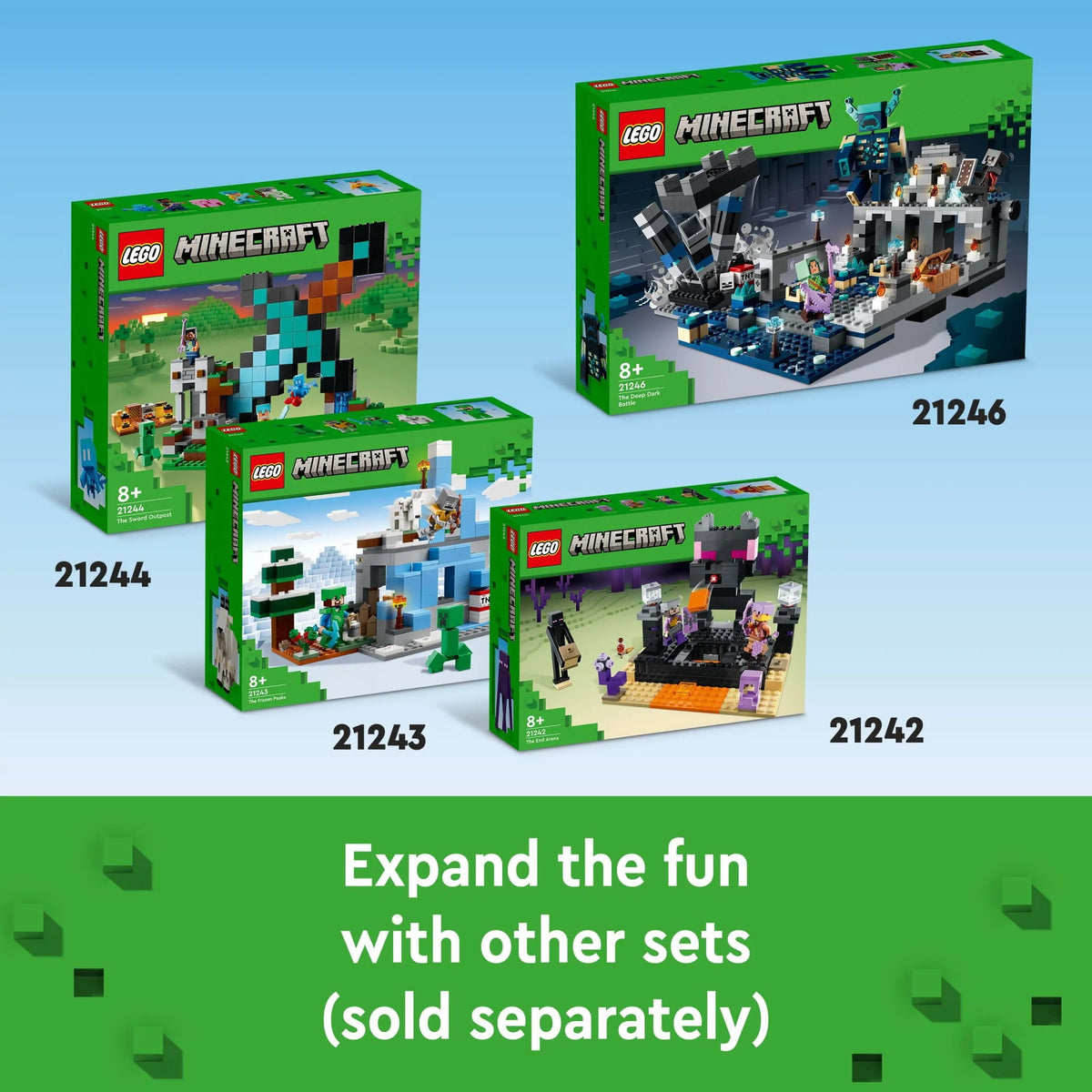 Minecraft Building Toy Set with Warden Figure P991