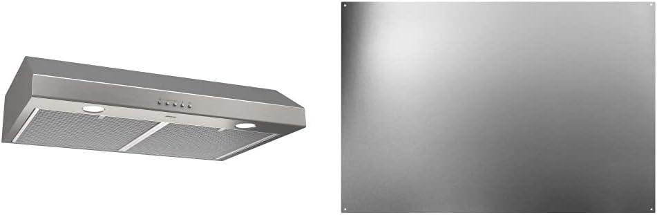 Three-Speed Under-Cabinet Range Hood with LED Lights, 30, Stainless Steel R276696