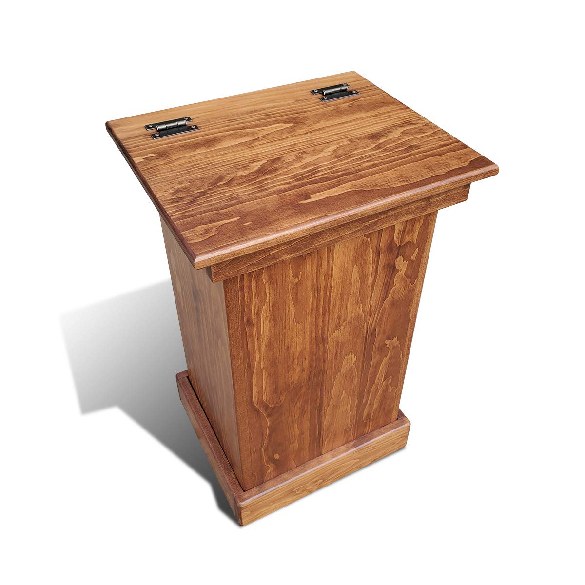 Lift Top Solid Wood Trash Can Cabinet Y689601