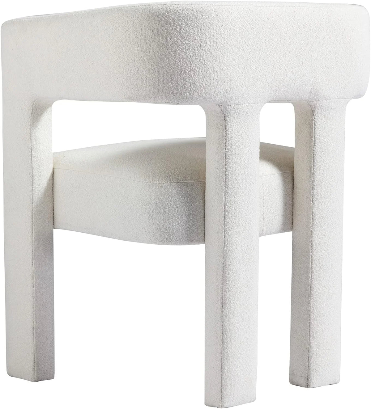 Beige Upholstered Accent Chair with Solid Wood Frame W4633