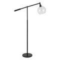 Industrial Metal Floor Lamp with Globe Shade I569