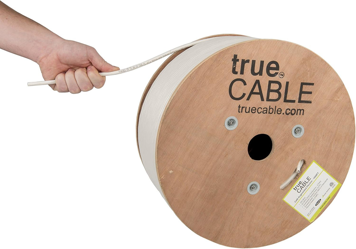 Pink 1000ft Cat6A Plenum Bare Copper Ethernet Cable S83044