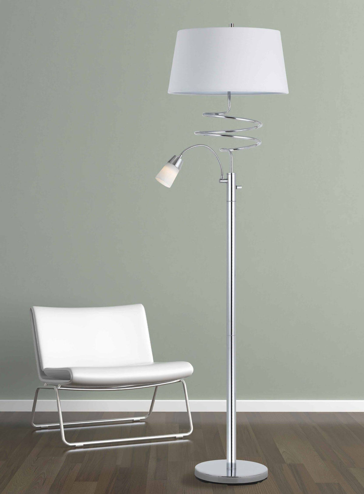 Metal Floor Lamp with LED Reading Lamp L8717