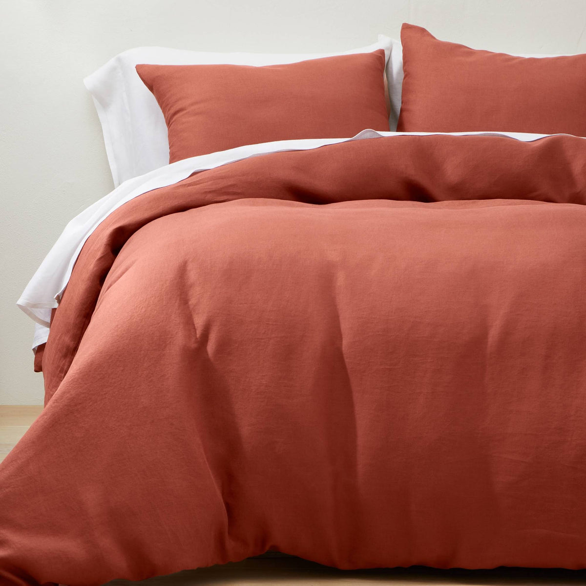 Hemp Duvet & Sham Set Dark Clay I85777