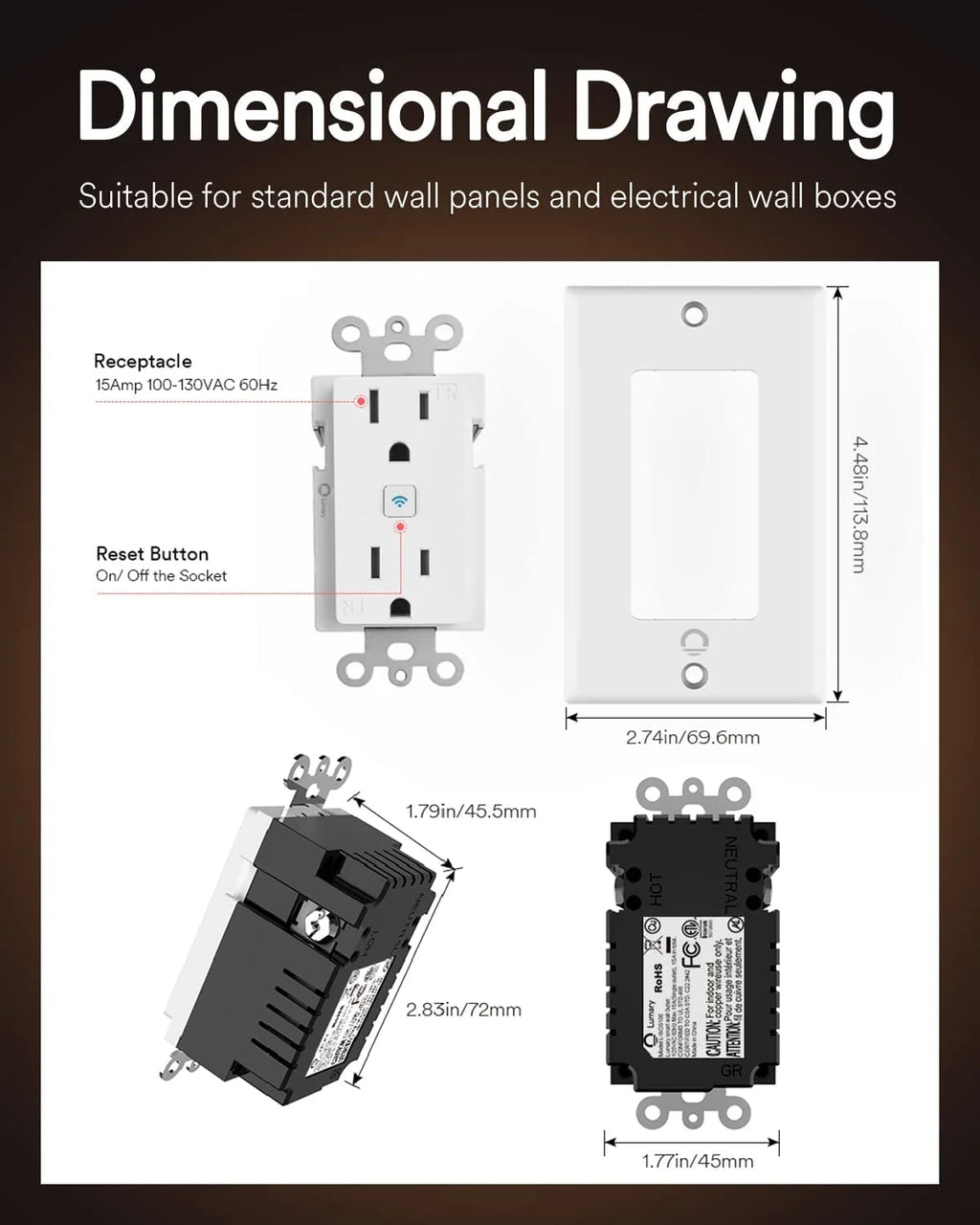 Standard Electrical Outlet 1 Pack R27233