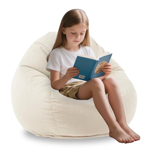 Black Memory Foam Bean Bag Chair with Handle I463857