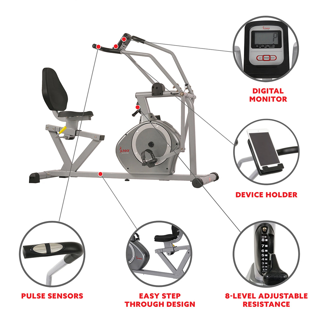 Stationary Indoor Recumbent Exercise Bike W9909
