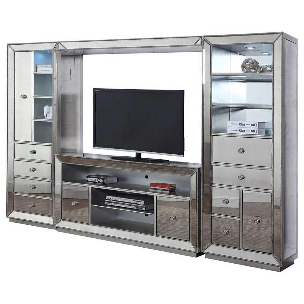 4-Piece Solid Wood Entertainment Center Q684892