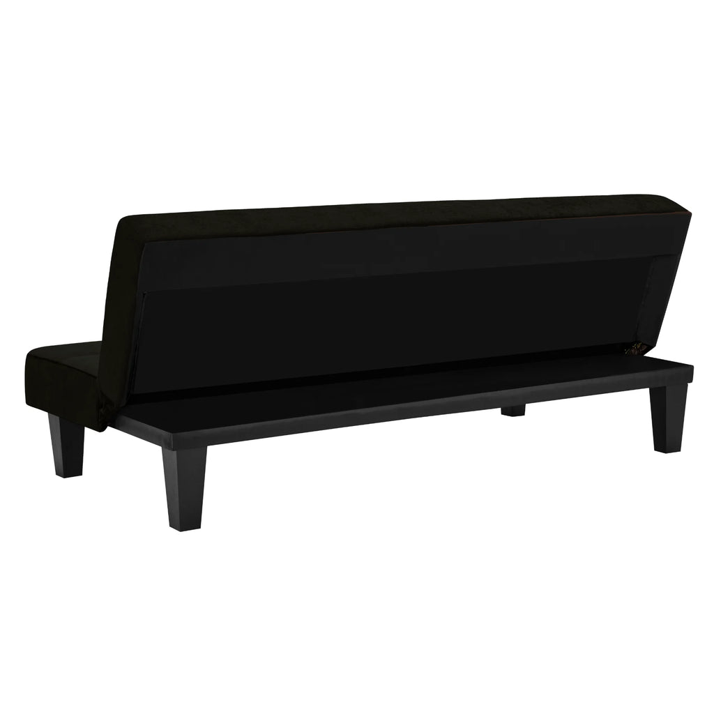 Black Microfiber Futon Y9883