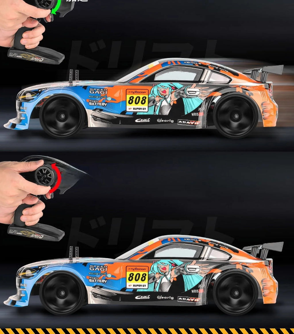 1:10 Scale 4WD Electric Remote Control Racing Car with 2 Batteries X14622