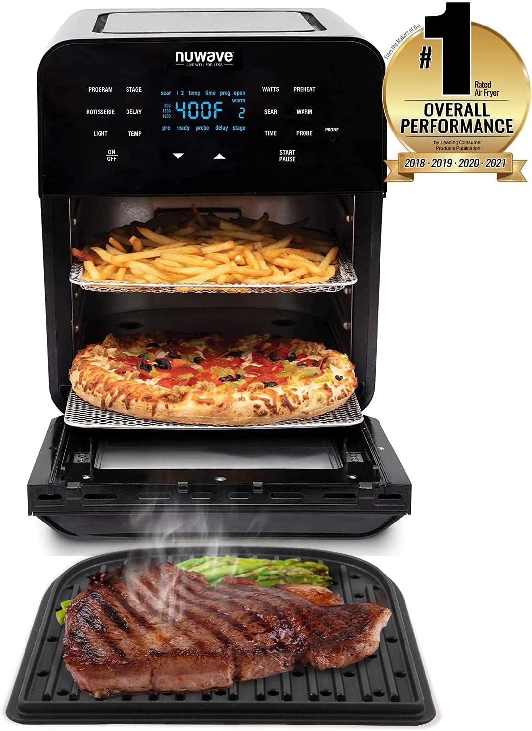 15.5-Quart Digital Air Fryer Oven with Rotisserie L3173