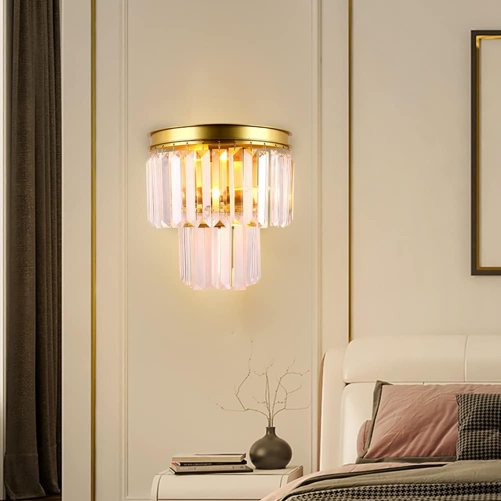 Black Crystal Wall Sconce U528