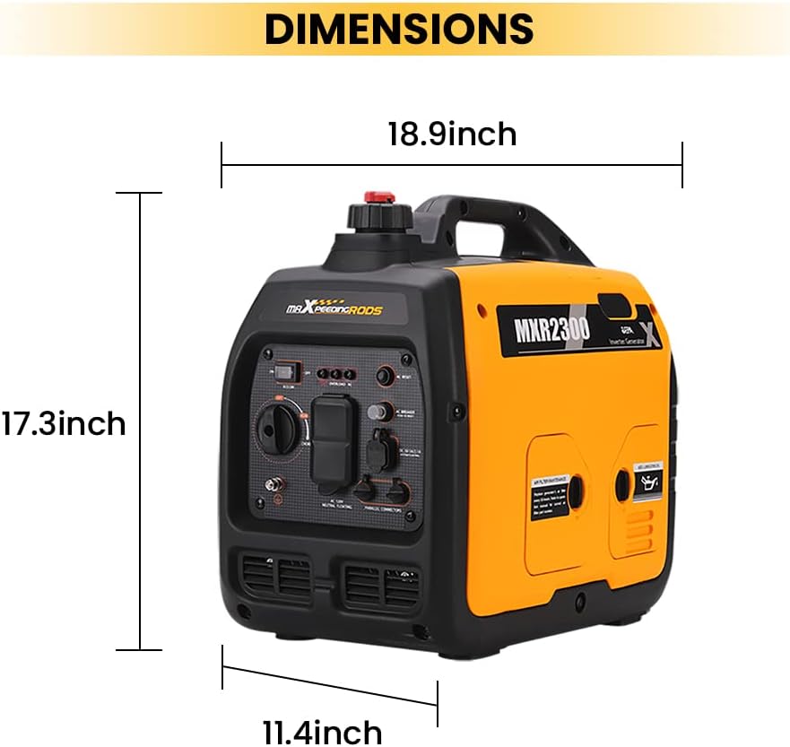 Portable Gas Powered Inverter Generator 1800W/2300W L1059
