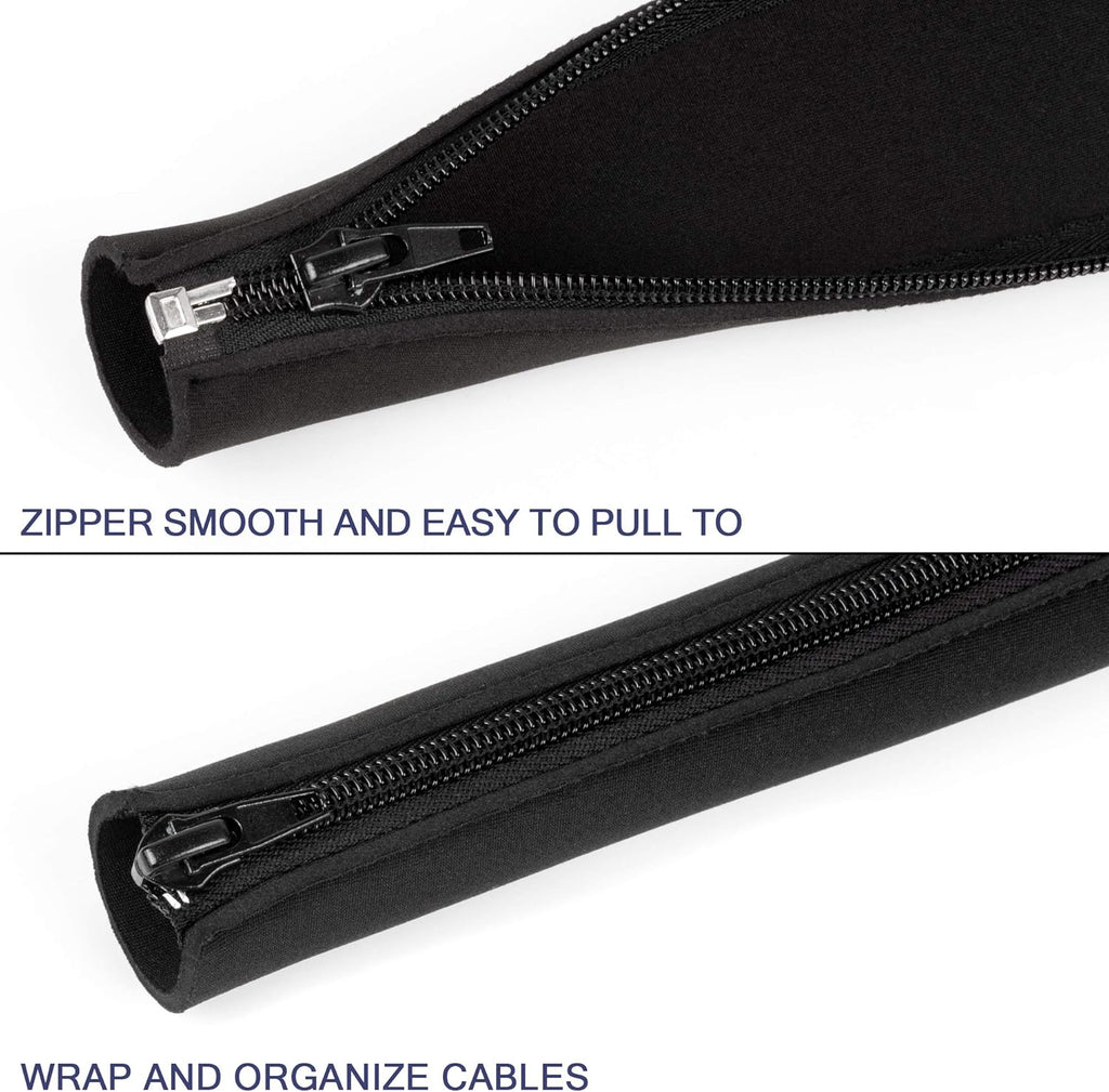 4 Packs Black Cable Management Sleeve G170355