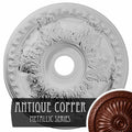 Hand-Painted Brushed Mahogany Ceiling Medallion S7765