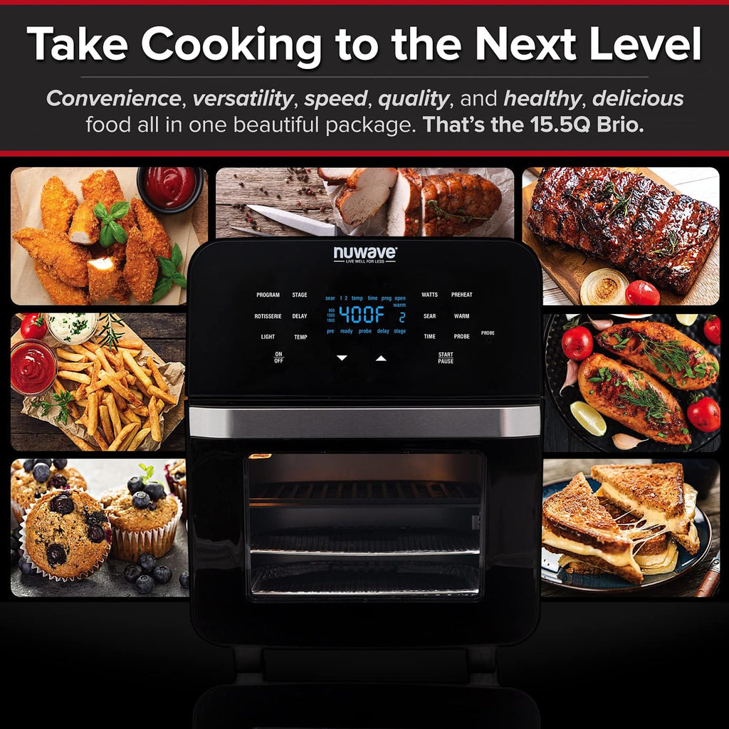 15.5-Quart Digital Air Fryer Oven with Rotisserie L3173
