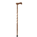 37x22 Twisted Laminated Walnut/Maple Walking Cane V4030